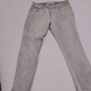 DL 1961 stretch jeans in Gray  - Florence - mid-rise, cropped stretch size 26